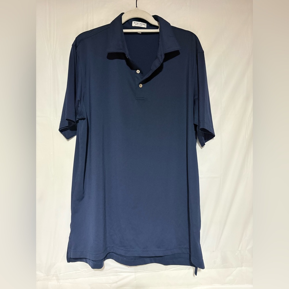 Peter Millar Navy Blue Short Sleeve Polo